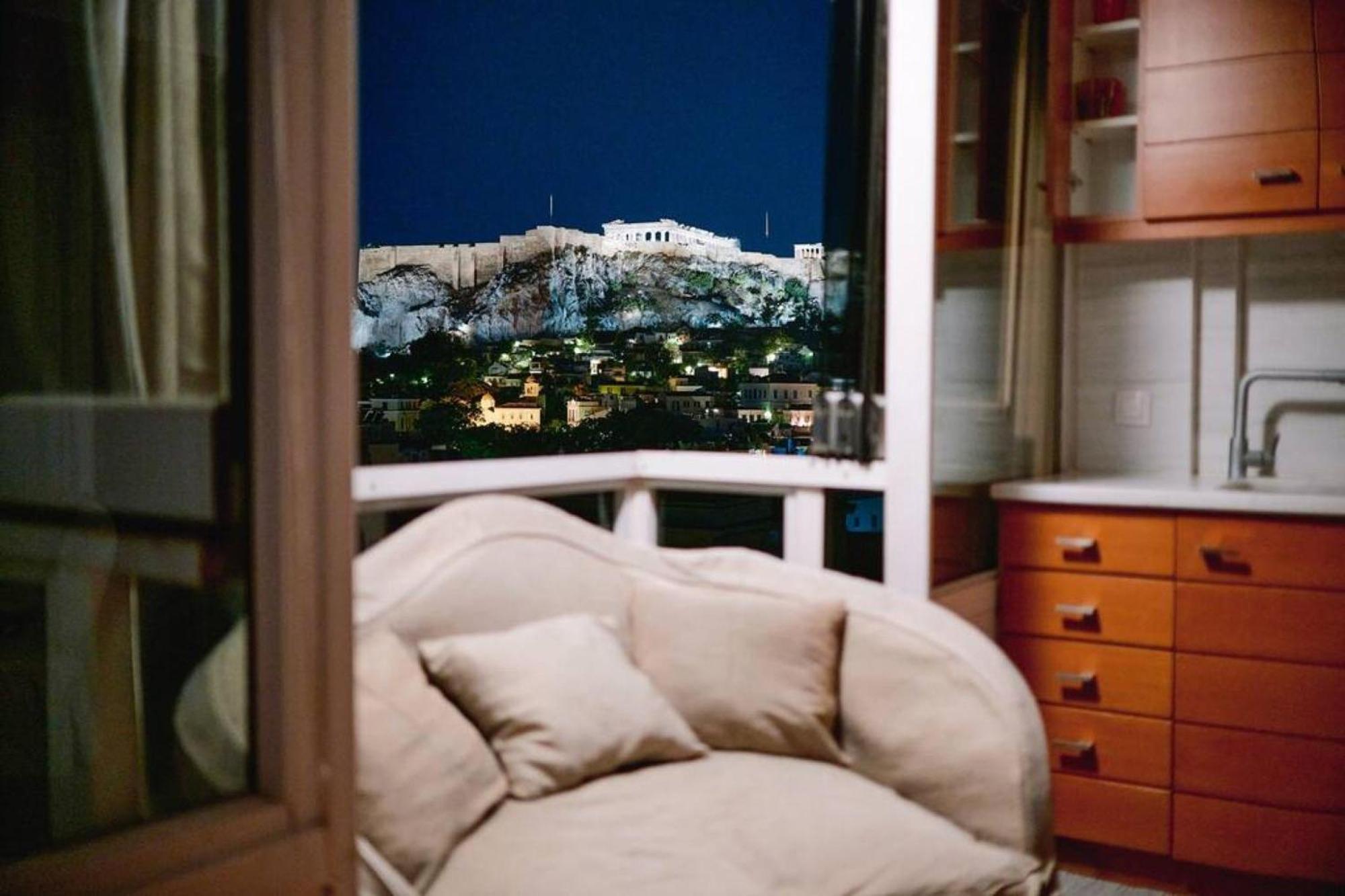 Apartment 360 View In Roof With Patio Athens
